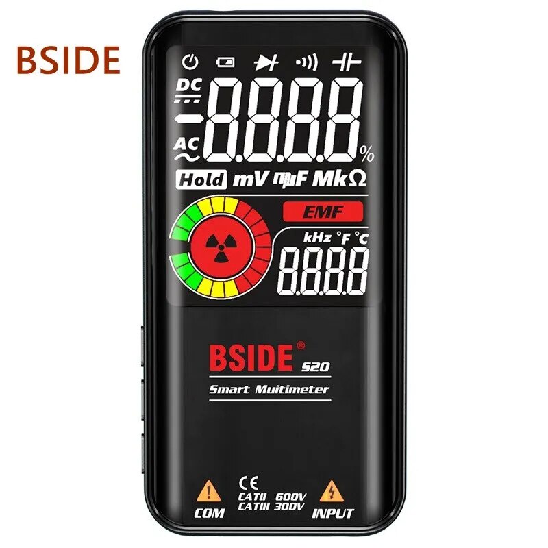BSIDE S10 S11 S20 Profesional Digital Multimeter Smart Multimeter 9999 Digital DC AC Voltage Ohm Dio
