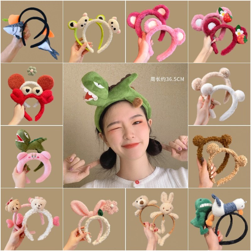 เด็กผู้หญิง ที่คาดผม เกาหลี น่ารัก หวาน ยืดหยุ่น ด้านข้างกว้าง กันลื่น ที่คาดผม นุ่ม ผู้หญิง และเด็ก Cekak Rambut Perempuan