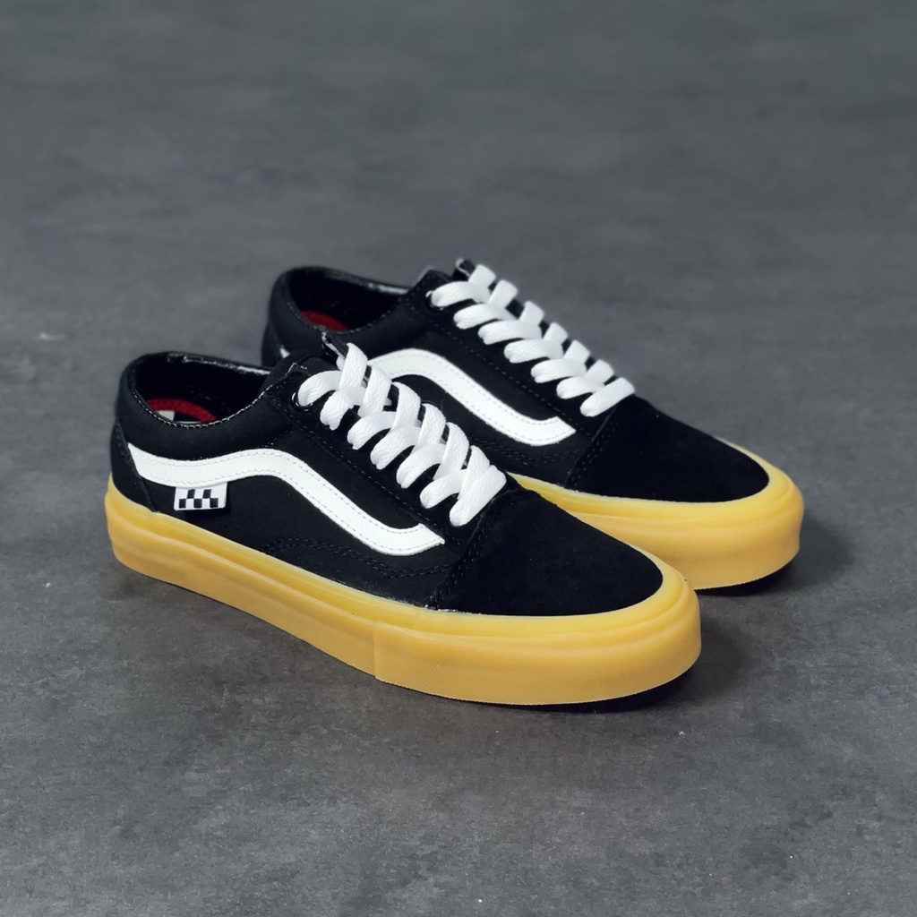 Vans Old Skool Raw Rubber Sole Pro Classic Cloth Shoes Low-Cut Casual ผ้าใบ 36-44 รองเท้า true