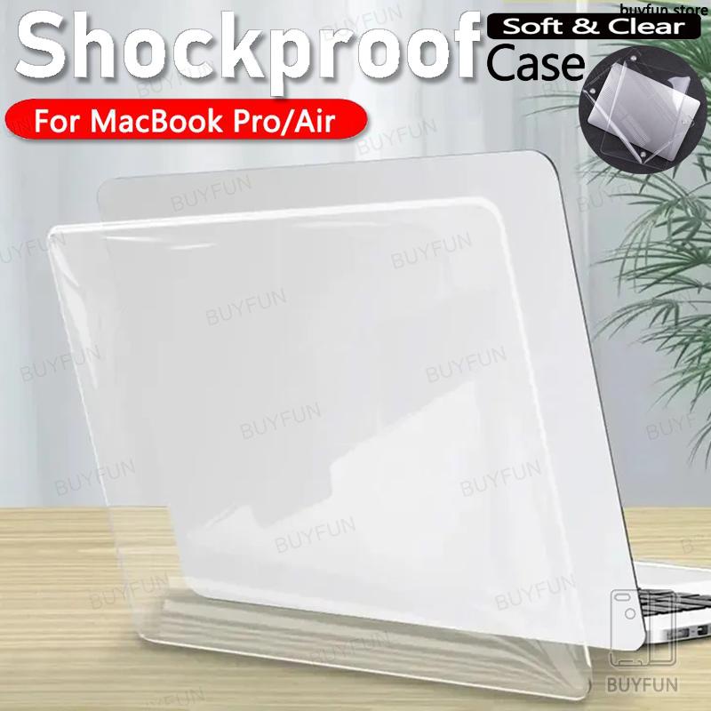 เคสใส แบบนิ่ม 12 นิ้ว สําหรับ Macbook Pro 15.4 A1707 A1990 A1286 13.3 นิ้ว M2 14.2 นิ้ว 16.2 m2Pro m