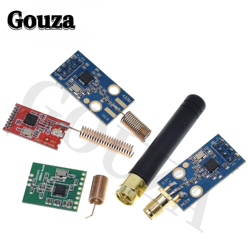 Gouza CC1101 โมดูลรับส่งสัญญาณไร้สาย 10mW 433MHZ 868MHZ 300-1000M พร้อมเสาอากาศ SMA