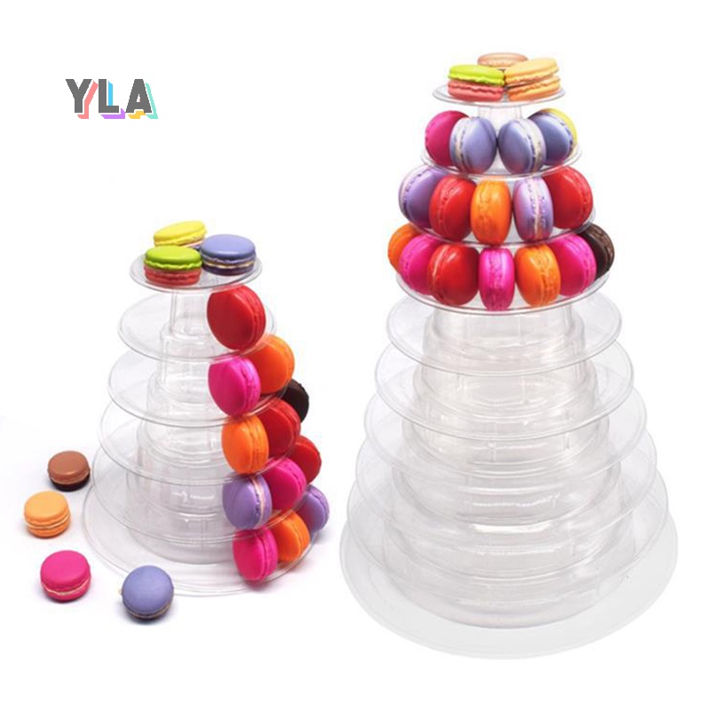 Yla> ใหม่ ชั้นวางคัพเค้กทาวเวอร์ มาการอง 6/10 ชั้น