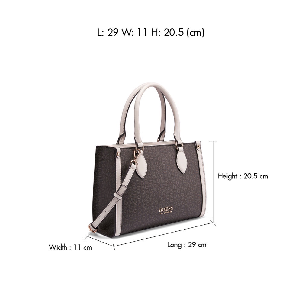 Lady bag GUESS กระเป๋าสะพายผู้หญิง รุ่น NG823822 OAK PARK SMALL CARRYALL สีขาว