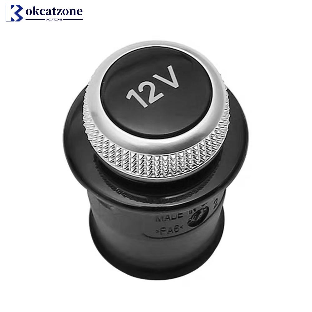 Okcatzone ฝาครอบที่จุดบุหรี่ในรถยนต์ ชุบโครเมี่ยม 12V สําหรับ A4 A5 A6L Q5 8W0919311 8wd919311 4 ชั่วโมง0919311 4 ลิตร0919311 40gf E1O4