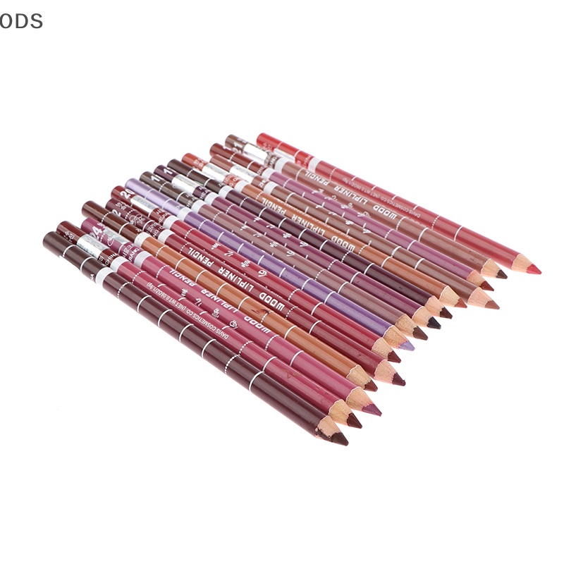 ODS 1 ชิ้น Wood Lip liner กันน้ํา Lady Long Lasg Lip Liner ดินสอ OD