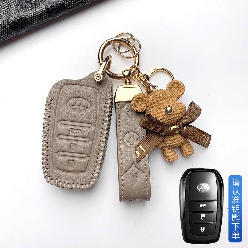 ที่ใส่กุญแจรีโมทรถยนต์ Toyota Hilux Fortuner Corolla Cross Yaris Veloz Yaris Ativ Commuter Corolla Camry Alphard พวงกุญแจรถ. กระเป๋าใส่กุญแจรถ