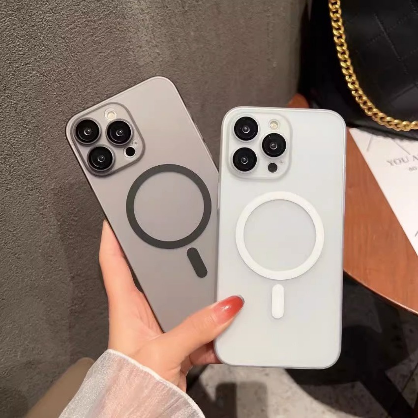 เคสโทรศัพท์มือถือ แบบแข็ง ผิวด้าน แม่เหล็ก บางพิเศษ สําหรับ iPhone 11 12 13 Pro Max