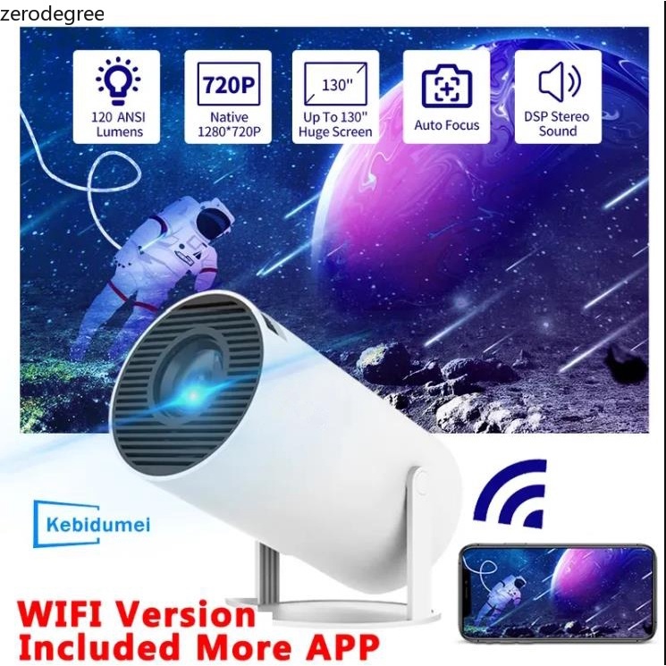 Android 11.0 โปรเจคเตอร์แบบพกพา Ultra HD 1080P LCD สมาร์ท Mini Projecter รองรับ 4K บลูทูธ 5G WiFi โฮ