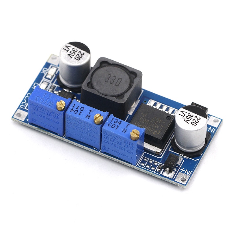 LM2596S DC-DC โมดูลกระแสคงที่ LM2596 DC-DC 7V-35V Step-down ปรับ CC/CV โมดูลจ่ายไฟ