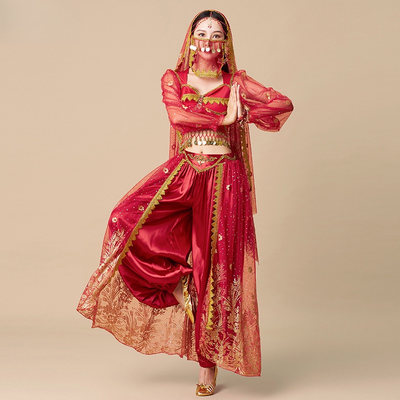 เครื่องแต่งกาย ชุดเต้นรํา จัสมิน สไตล์อินเดีย เหมาะกับเทศกาลฮาโลวีน สําหรับผู้หญิง และผู้ใหญ่