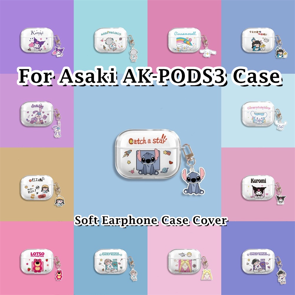 พร้อมส่ง! นําไปใช้กับ Asaki AK-PODS3 เคส Case เคสหูฟัง การ์ตูนนวัตกรรม ซิลิโคนนุ่ม เคส เคสหูฟัง