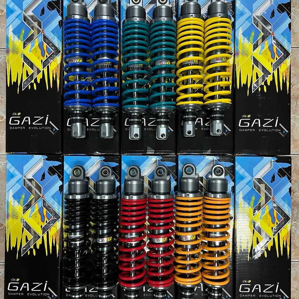 โช้ค GAZI X-MAX / PCX ความยาว 280ตัวธรรมดา มีหลายสี แท้100%