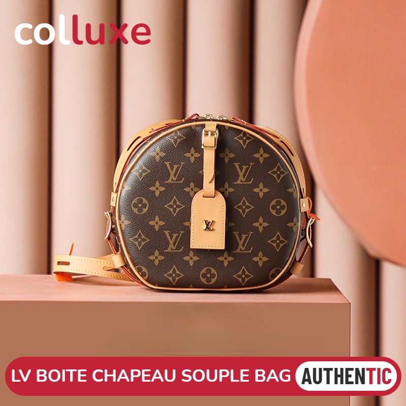 แบรนด์ใหม่และเป็นของแท้/หลุยส์ วิตตอง Louis Vuitton กระเป๋ารุ่น Boite Chapeau Souple MM&amp;PM&amp;Petite&amp;Mini Monogram