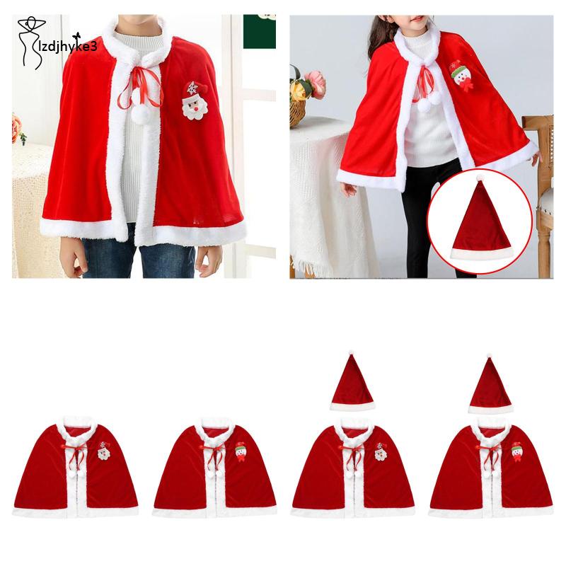 [lzdjhyke3] เสื้อคลุมไหล่ เครื่องแต่งกายคริสต์มาส สําหรับเด็ก