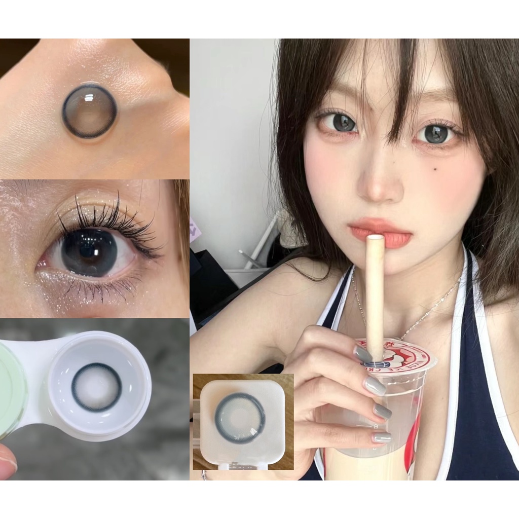 (2023.Dec.1st)wxlmei Series คอนแทคเลนส์ ขนาดใหญ่ 14.50 มม. (เกรด 0-8.00) สีฟ้า