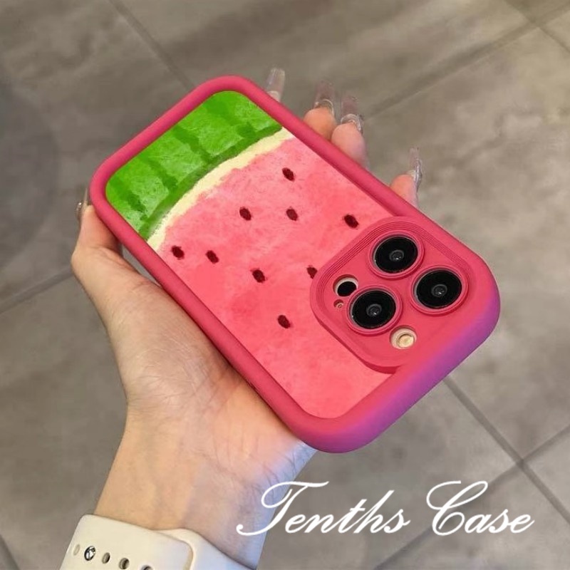 ใหม่ เคสป้องกันโทรศัพท์มือถือ TPU แบบนิ่ม ลายแตงโม สําหรับ Samsung A72 A55 A35 A25 A15 S24 A05s A14 