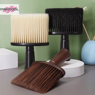 PINKCOOL แปรงปัดฝุ่นใบหน้าคอนุ่มตัดผมแปรงทําความสะอาดเคราร้อน