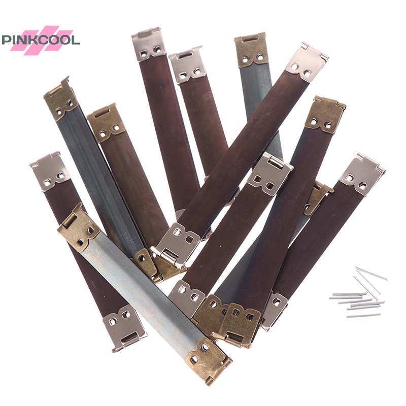 Pinkcool ขายดี ตัวล็อกกรอบด้านในกระเป๋าถือ แบบโลหะ ยืดหยุ่น DIY 10 ชิ้น