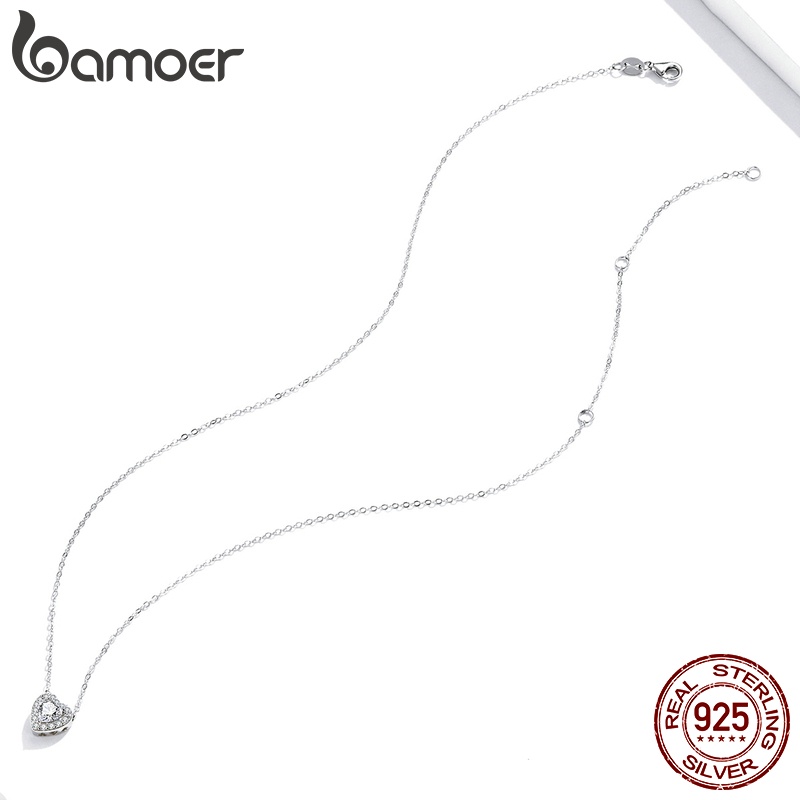 Bamoer قلادة قلب فضة 925 (SCN455) — صورة 2