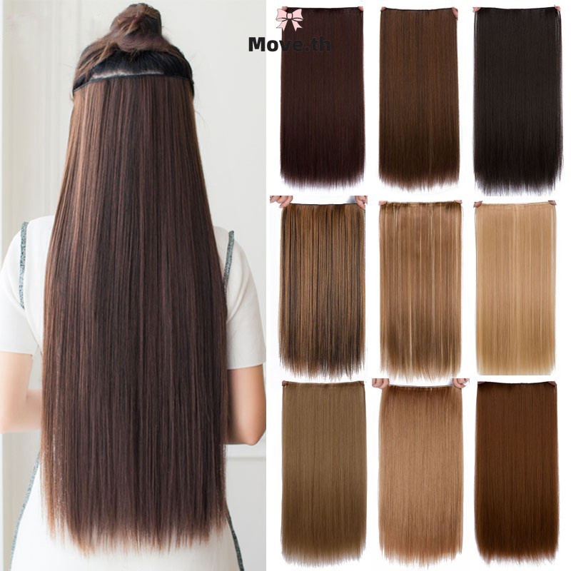 ในไทย-พร้อมส่ง✨กิ๊บติดผมปลอม ผมตรง ยาว สังเคราะห์ ธรรมชาติ 60cm สําหรับผู้หญิง ราคาถูกที่สุด-Move ราคา ถูกที่สุด ดีลบีเคเค แกลเลอรีภาพที่ 3