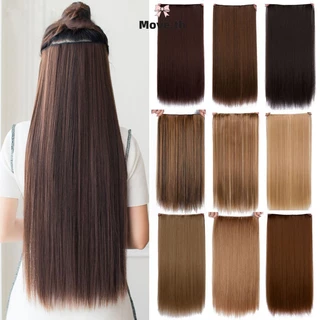 ในไทย-พร้อมส่ง✨กิ๊บติดผมปลอม ผมตรง ยาว สังเคราะห์ ธรรมชาติ 60cm สําหรับผู้หญิง ราคาถูกที่สุด-Move