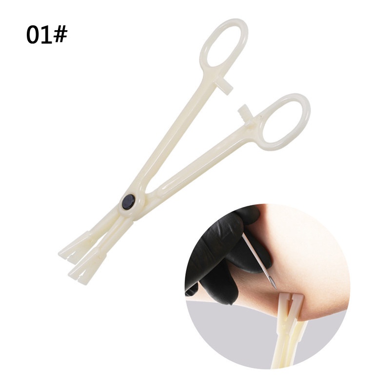 1 ชิ้น ใช้แล้วทิ้ง ฆ่าเชื้อ ช่อง กลม สะดือ คีม สามเหลี่ยม เปิด คีม หู จมูก เครื่องมือเจาะ สัก เจาะ ซัพพลาย - รูปที่ 6