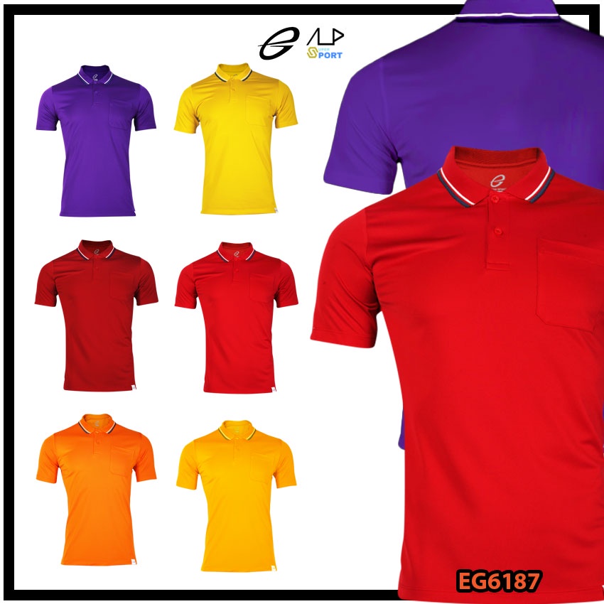 💥ลดโหดสูงสุด 1,000 บาท💥 เสื้อโปโลชายเบสิคแขนสั้น EGO SPORT รุ่น EG6187 ชุด 1 แท้100%