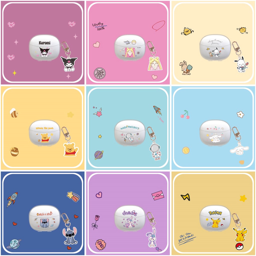 เคสหูฟังบลูทูธไร้สาย TPU นิ่ม แบบใส พร้อมจี้ห้อย สําหรับ Edifier X5 Pro