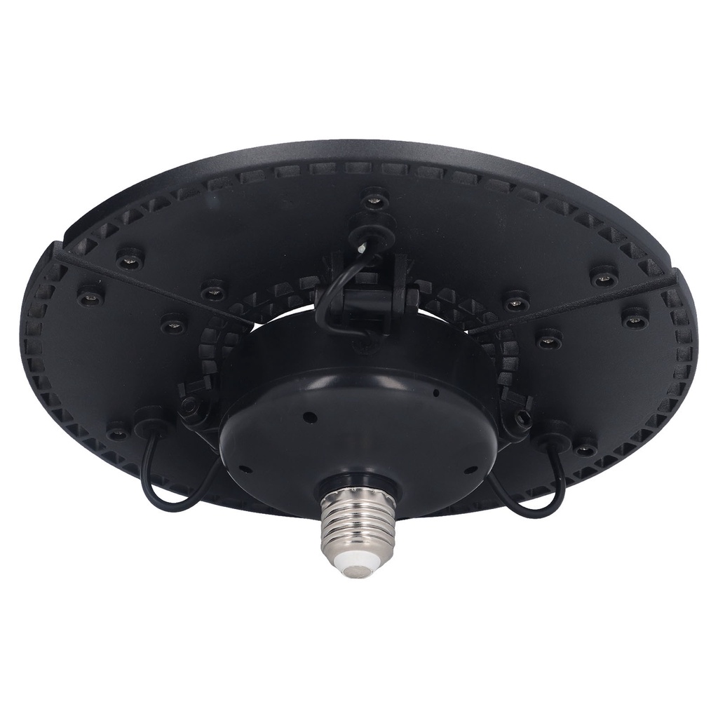 NST - ไฟ LED Bay 60W กันน้ํา 288 โคมไฟลูกปัดพับได้ 3 ใบ E26 E27 ไฟโรงรถสําหรับ Basements 100 ถึง 277