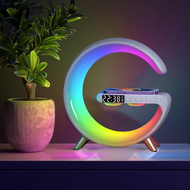 [takejoynew] แท่นชาร์จลําโพงไร้สาย TF RGB ไฟกลางคืน 15W ชาร์จเร็ว สําหรับ IPhone Samsung Xiaomi Huawei KLB