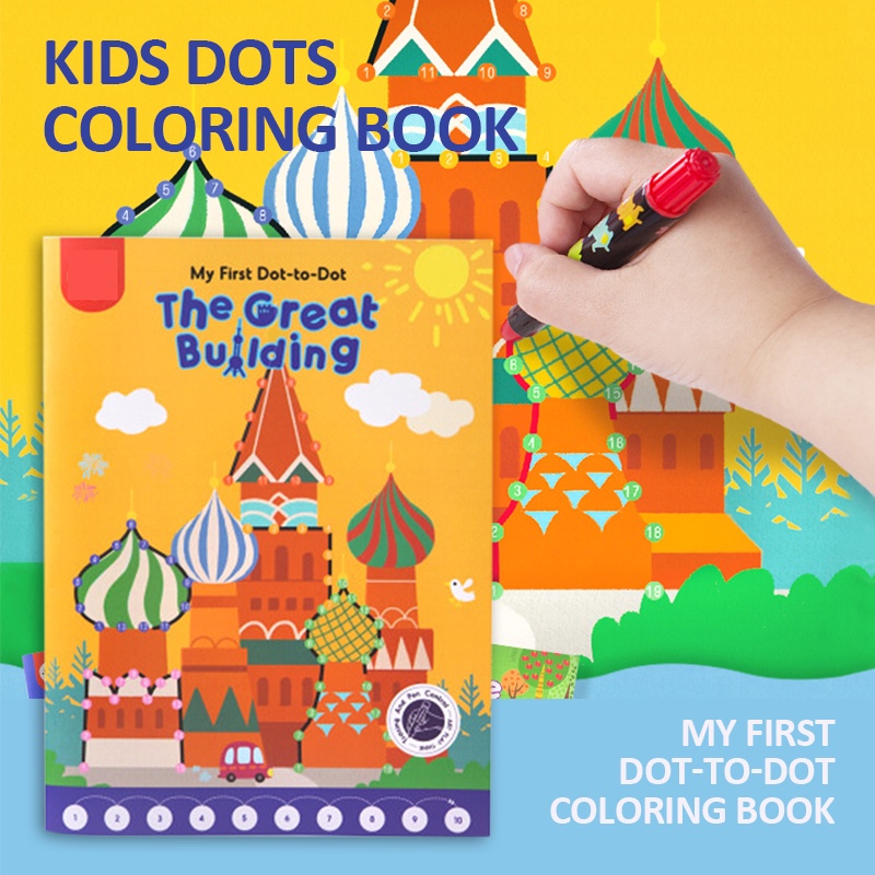 Kids My First Dot to Dot Coloring Book Creative Activity Books for Toddlers