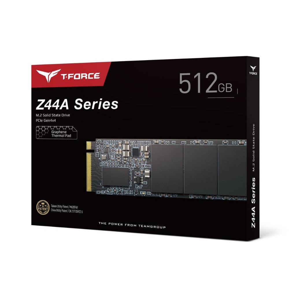 Team T-Force Z44A5 512GB M.2 PCIe NVMe Gen4x4 SSD (Read UpTo 5000 MB/s) รับประกัน 5ปี ศูนย์ไทย