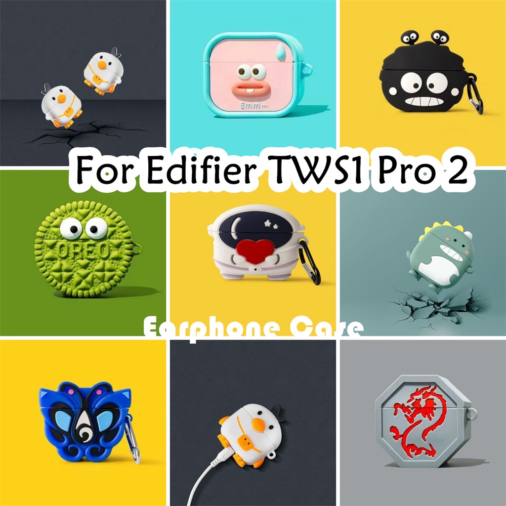 【Case Home】เคสหูฟังซิลิโคนนิ่ม ลายการ์ตูน สําหรับ Edifier TWS1 Pro 2