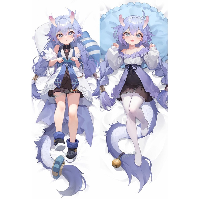 Honkai: ปลอกหมอนคอสเพลย์ รูปการ์ตูนอนิเมะ Star Rail Bailu Dakimakura Waifu Hugging Body 2 ด้าน