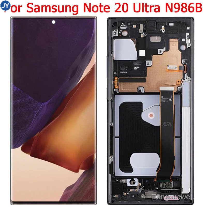แผงหน้าจอสัมผัส LCD N986B พร้อมกรอบ 6.9 นิ้ว Note20 Ultra SM-N986F สําหรับ Samsung Galaxy Note 20 Ultra