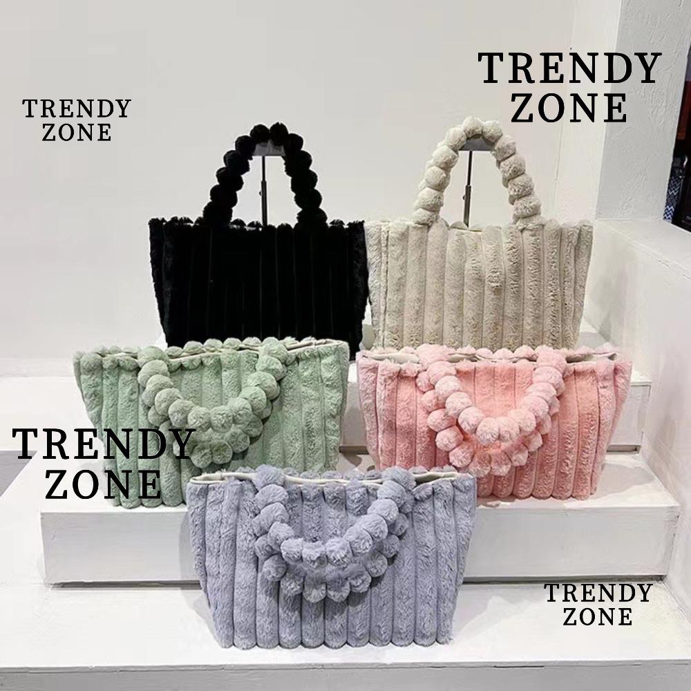 Trendyzone กระเป๋าสะพายไหล่ ทรงโท้ท ขนาดใหญ่ จุของได้เยอะ แบบเรียบง่าย สําหรับผู้หญิง