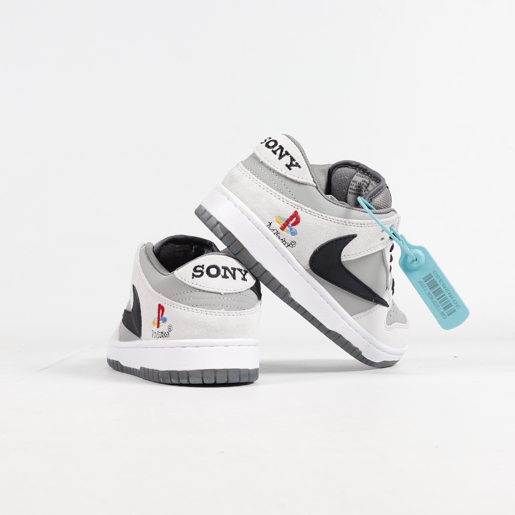 Sepatu Sneakers Nike SB Dunk Low X Travis Scott X Playstation แฟชั่น