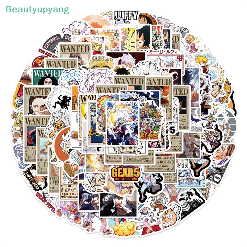 [Beautyupyang] สติกเกอร์ ลายกราฟฟิตี้ One Piece Luffy Gear 50 100 ชิ้น กันน้ํา สําหรับติดตกแต่งแล็ปท็อป กระเป๋าเดินทาง รถจักรยานยนต์ ของขวัญเด็ก