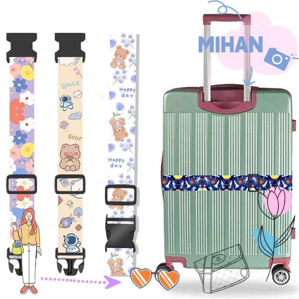 Mh สายรัดกระเป๋าเดินทาง สายรัดกระเป๋าเดินทาง โพลีเอสเตอร์ไฟเบอร์ ยืดหยุ่น แบบพกพา ป้องกันการสูญหาย ป้องกันการโจรกรรม ปรับได้ เข็มขัดกระเป๋าเดินทาง อุปกรณ์กระเป๋าเดินทาง