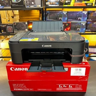 CANON PIXMA E3370 PRINT+COPY+SCAN+WIFI-DIRECT+TANK สินค้ามือ1รับประกันเครื่องและแท้งค์1ปี
