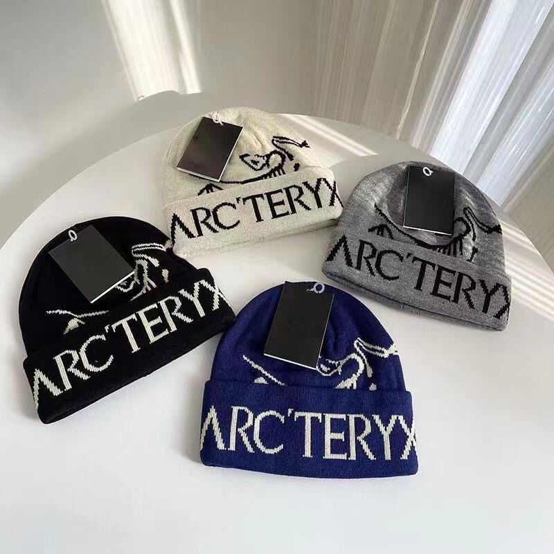 Arc'teryx หมวกถัก ผ้าวูล ปักลาย ป้องกันศีรษะ เหมาะกับใส่เล่นสกี สําหรับผู้ชาย และผู้หญิง