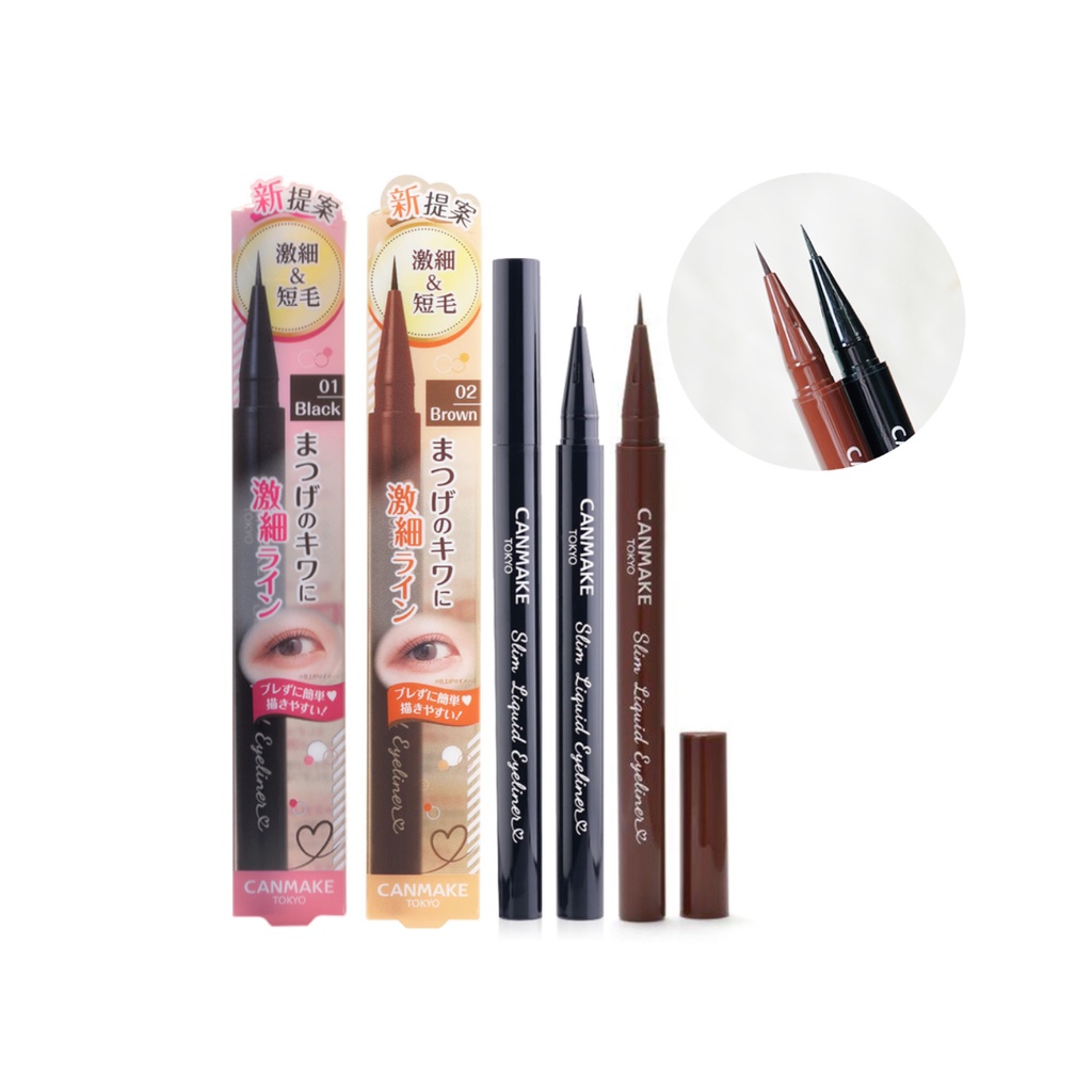 ♦️ของแท้·ส่งด่วน·ถูก♦️Canmake Slim Liquid Eyeliner : แคนเมค สลิม ลิควิด อายไลเนอร์ x 1 ชิ้น dayse