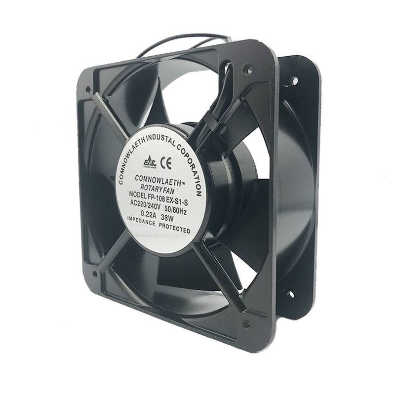 พัดลม 6 นิ้ว แบบลูกปืน (150*150*50mm) ไฟ 220VAC 0.22A 38W รุ่น15050 220V 38W FP-108EX-S1-S 15CMในไทย จาก กทม จากไทย