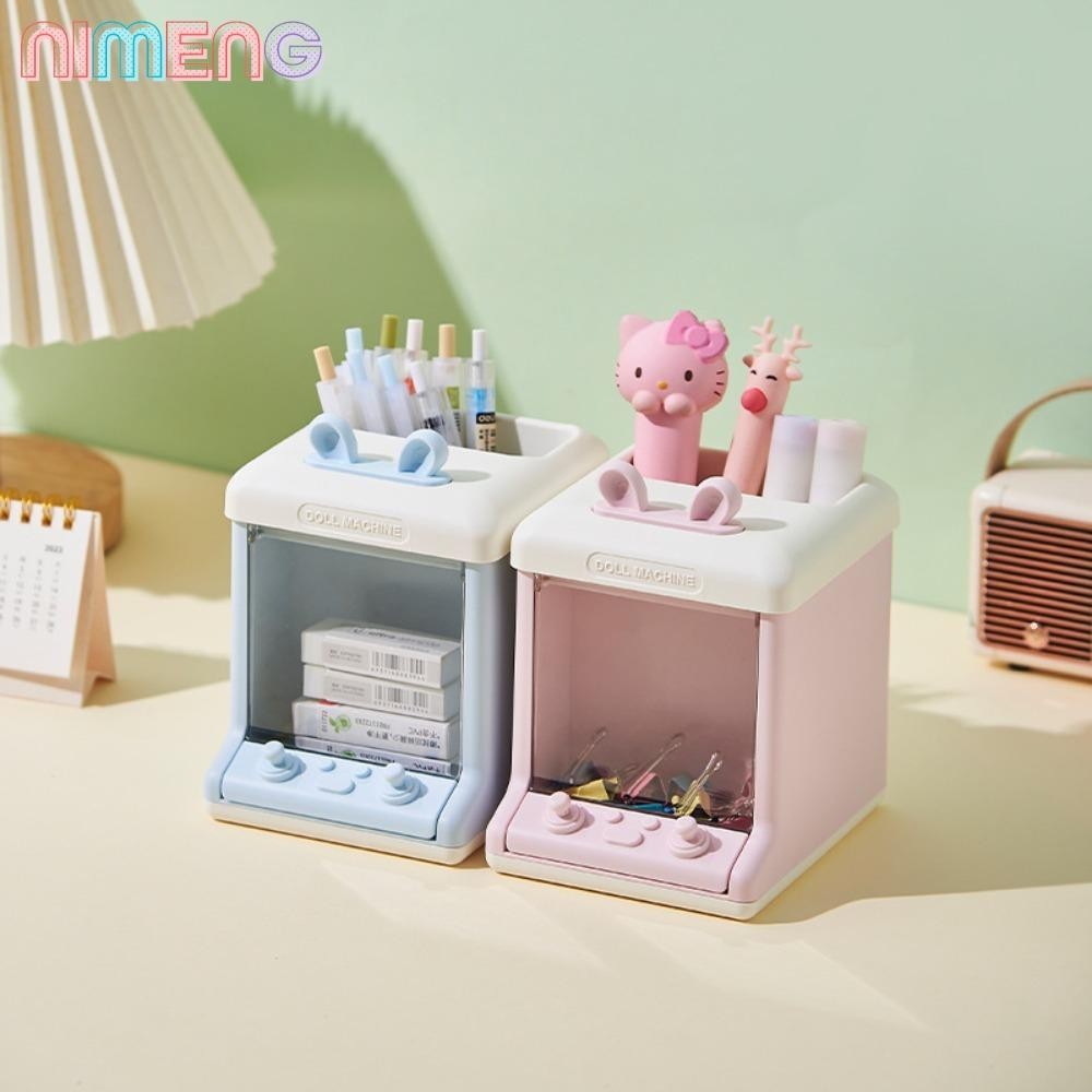 Nimeng กล่องเก็บแปรงแต่งหน้า เครื่องสําอาง อเนกประสงค์ ลายการ์ตูน หลายช่อง