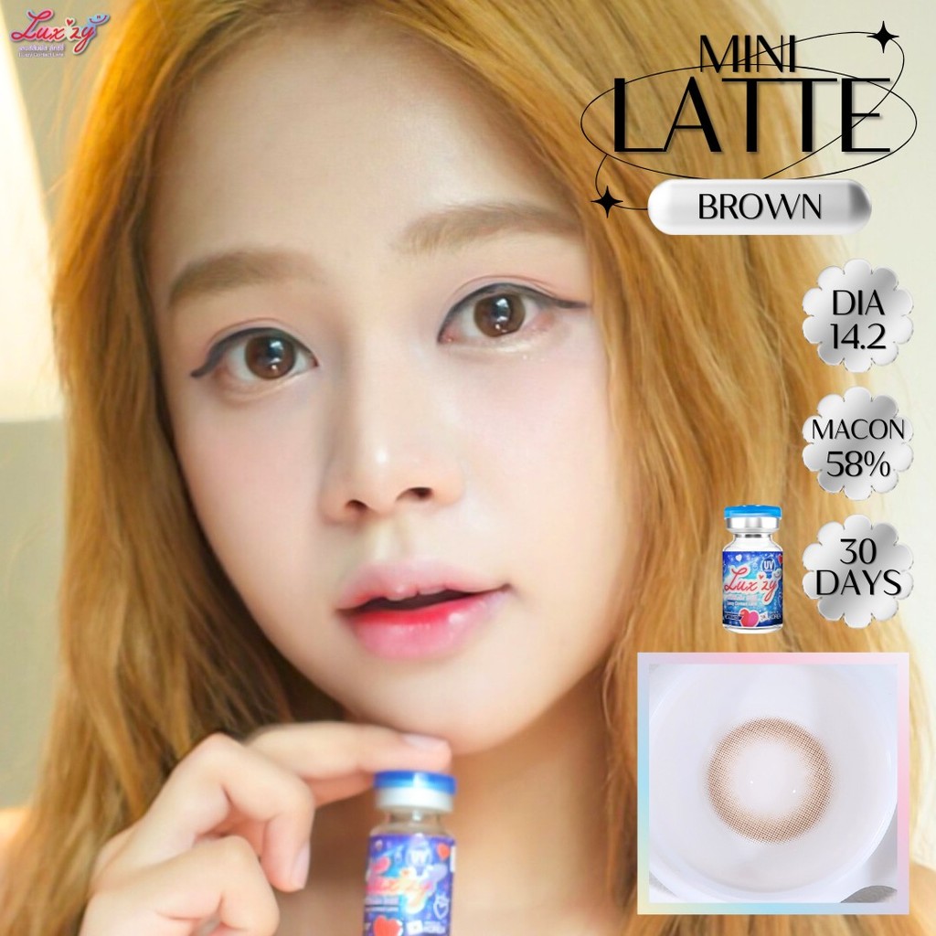 คอนแทคเลนส์ ขนาดมินิ Mini Latte (Luxzylens)