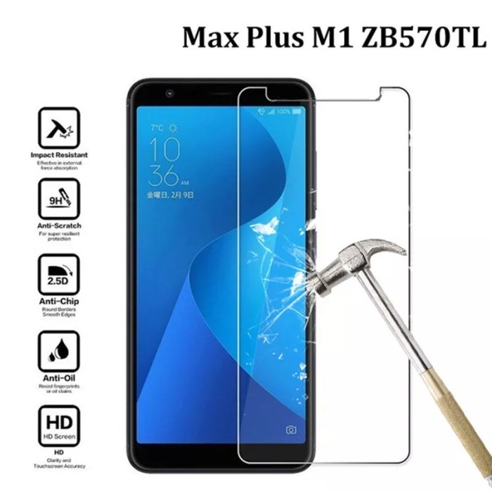 ฟิล์มกระจกนิรภัย ASUS ZENFONE MAX PLUS M1 ZB570TL CLEAR 9H คุณภาพสูง HSTGC