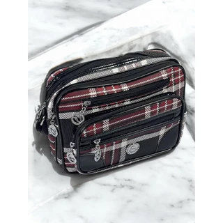 🚚สินค้าพร้อมส่ง🚚 กระเป๋าสะพายข้างผู้หญิง กระเป๋าลายสก๊อต กระเป๋าสะพายข้างแฟชั่นขนาดใหญ่ ราคากันเอง