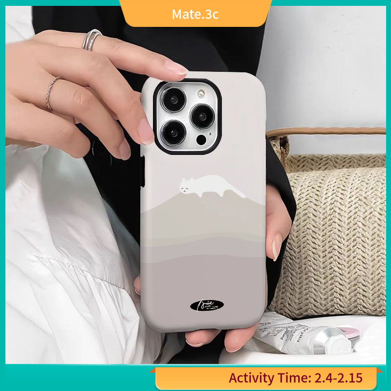 เคสโทรศัพท์มือถือแบบแข็ง ขอบกลม กันกระแทก ลายการ์ตูน Fuji Lynx แฟชั่น สําหรับ iphone15 14Pro 13Pro