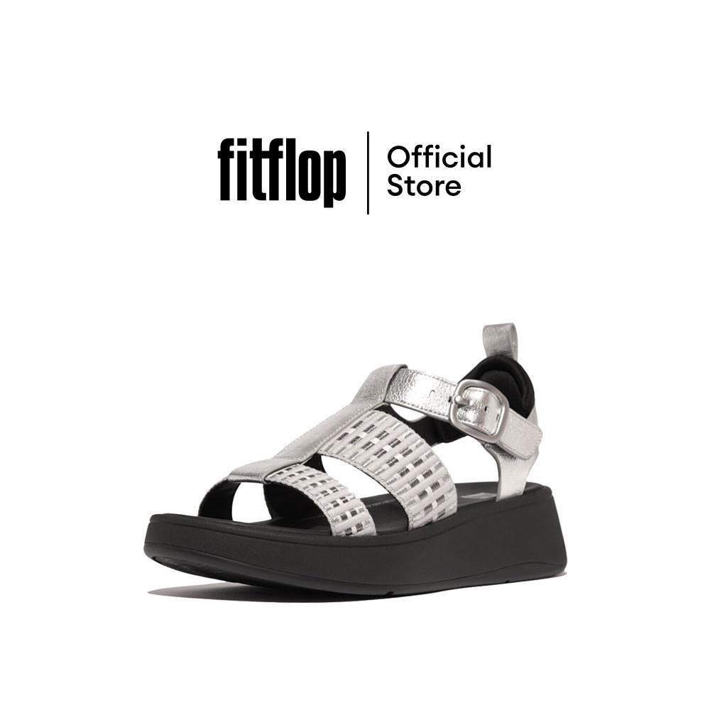 FITFLOP F-MODE M.WEBBING FISHERMAN รองเท้าแตะแบบรัดส้นผู้หญิง รุ่น IJ5-619 สี SILVER MIX