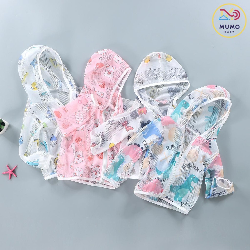 พร้อมส่ง เสื้อแจ็คเก็ตเด็กผ้าร่มป้องกันรังสียูวีนําเข้า เสื้อแจ็คเก็ตซิปสําหรับเด็กพร้อมสารป้องกันแสงแดด